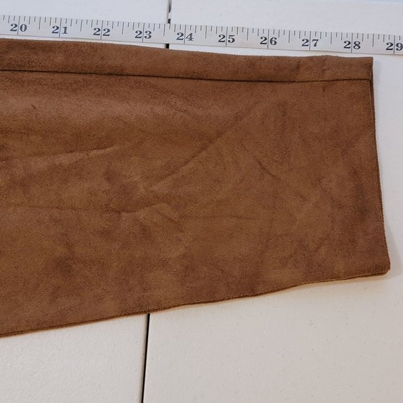 J Jill Suede Ankle Legging Womens M Brown Ankle Pants Casual Textured Neutral - Picture 12 of 12